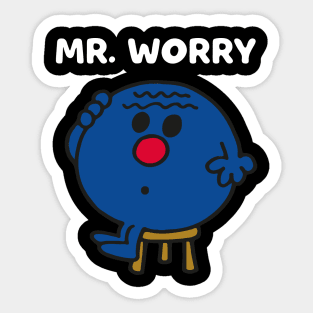 MR. WORRY Sticker